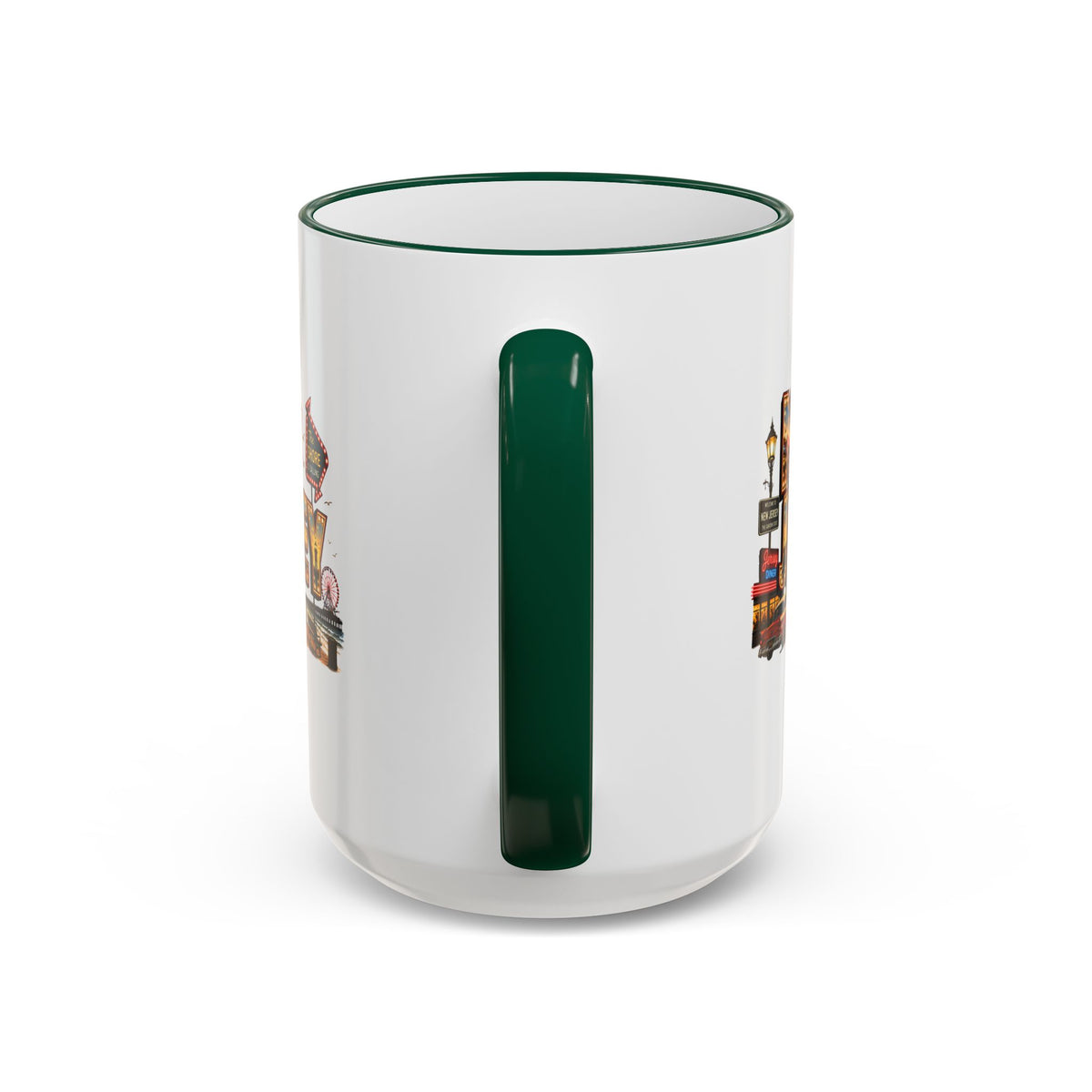 New Jersey Vintage Postcard Accent Rim Mug (11oz & 15oz)