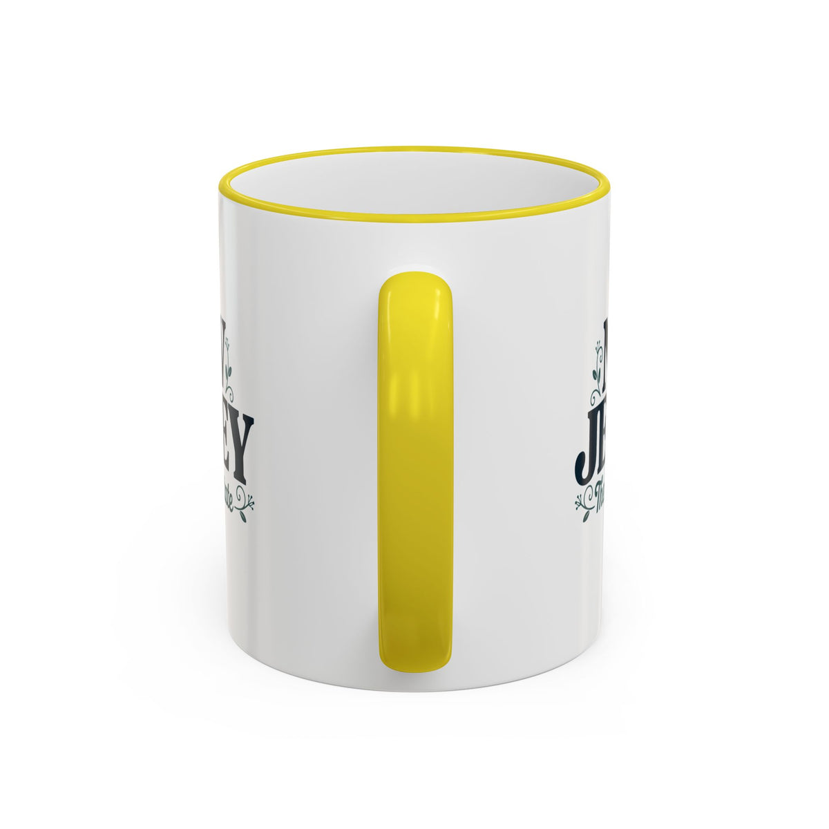 New Jersey State Pride Accent Rim & Handle Mug — 11oz/15oz