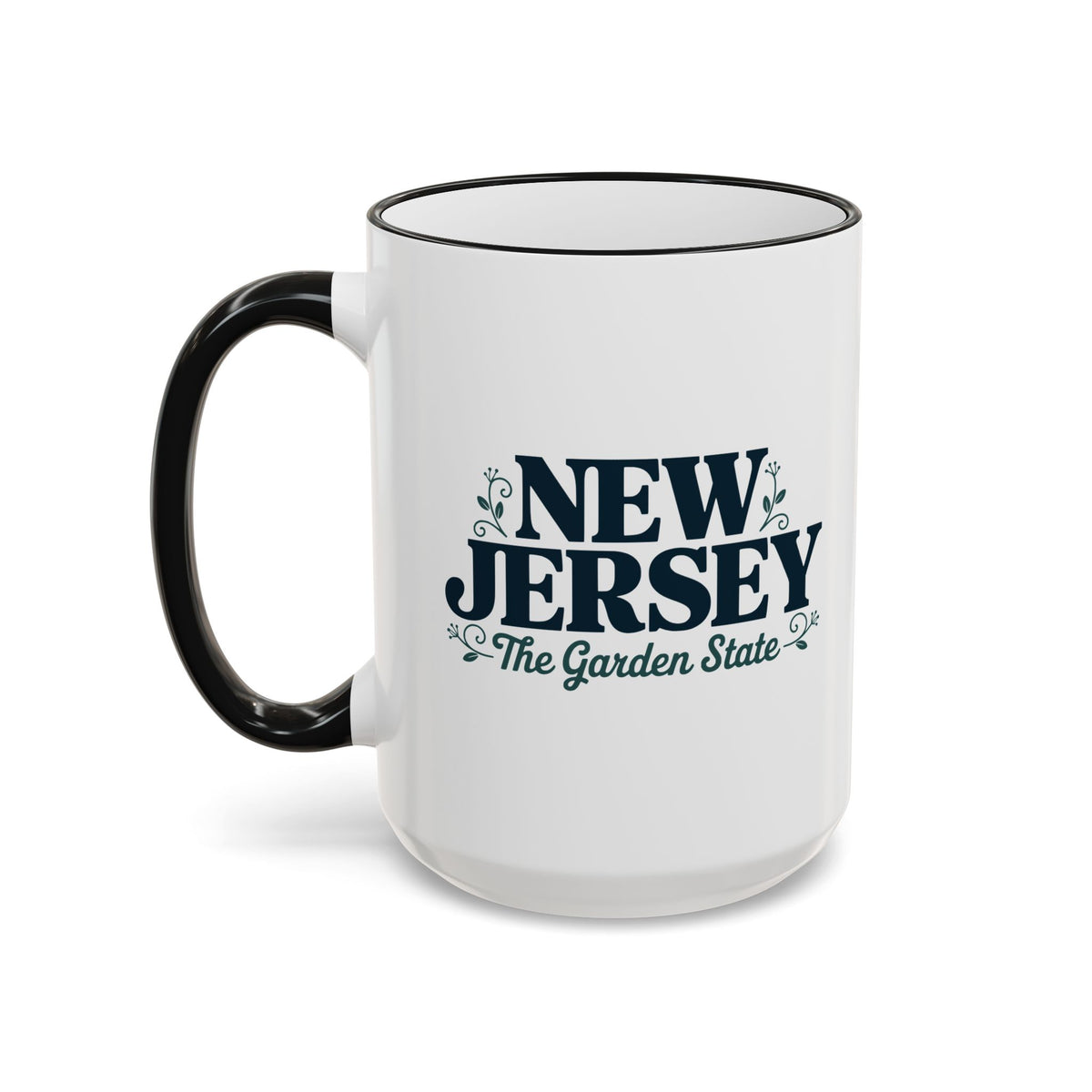 New Jersey State Pride Accent Rim & Handle Mug — 11oz/15oz