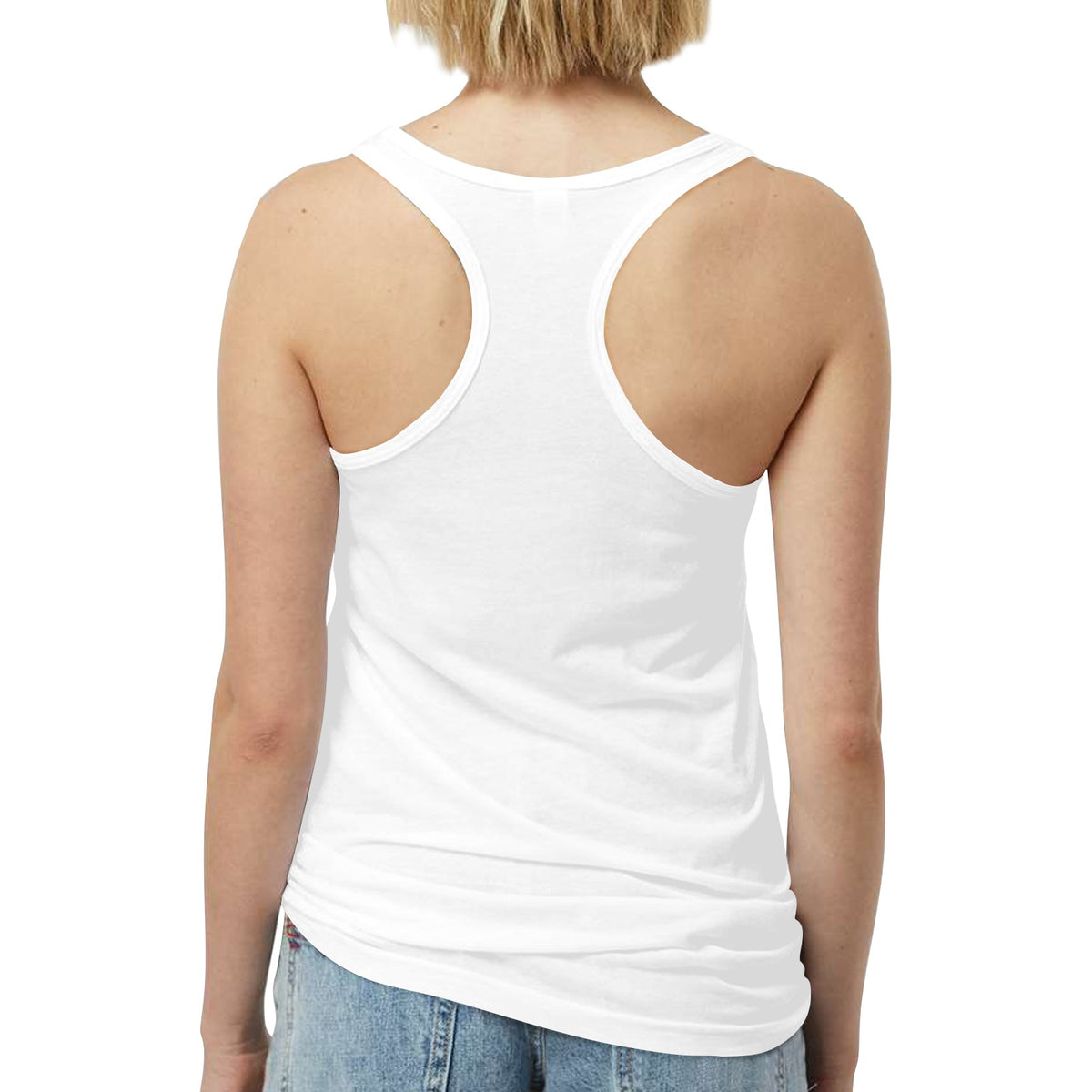 Women's White Maryland Tank Top - Made in USA
