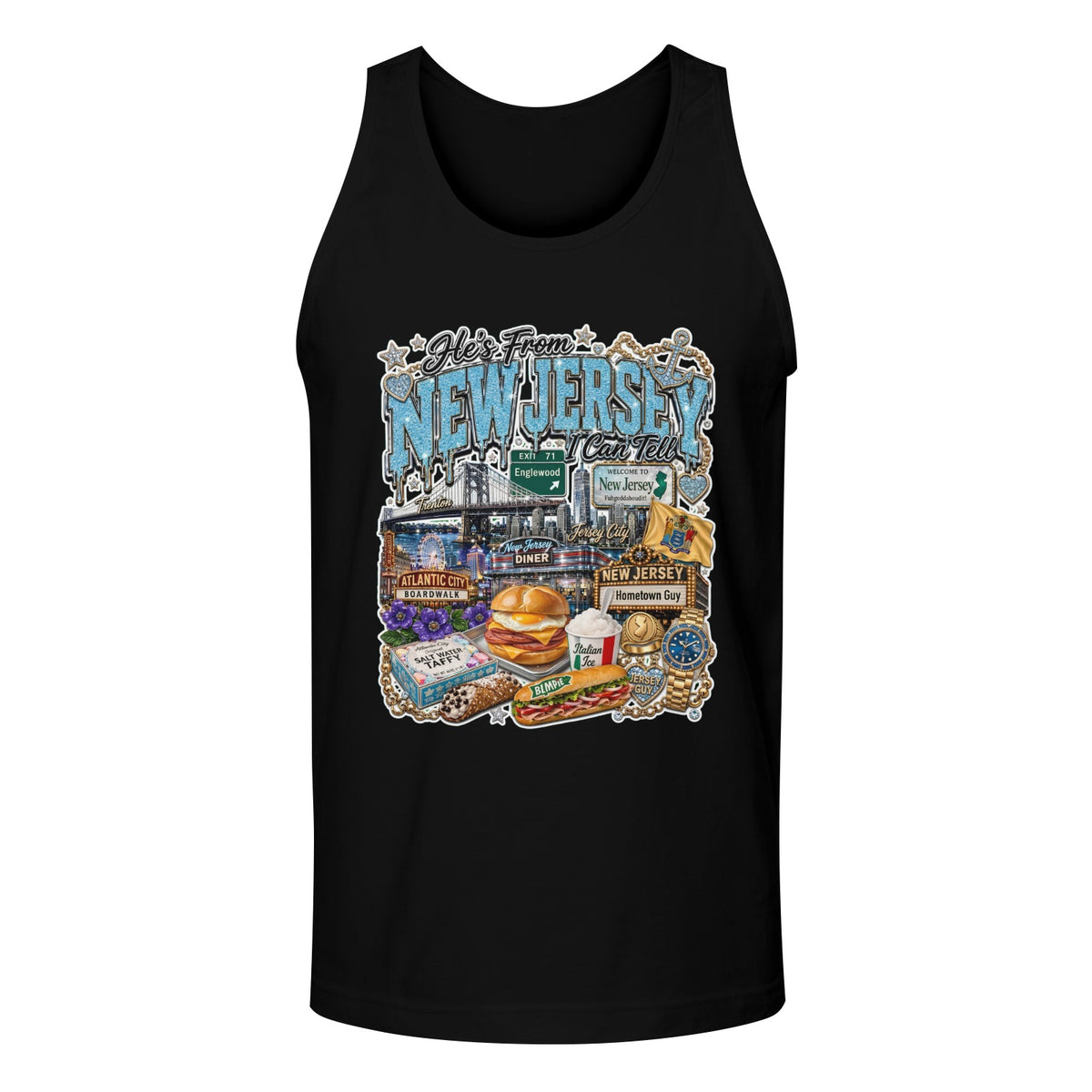 Men's Black Tank Top - Made in USA