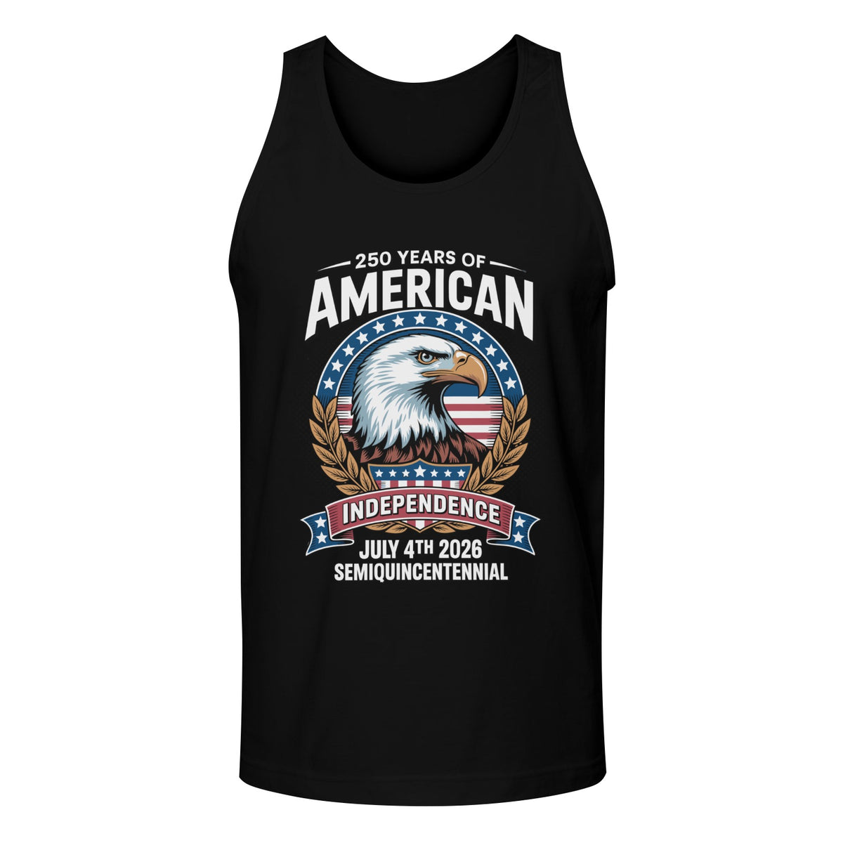 Men's Black USA 250th Tank Top - Made in USA