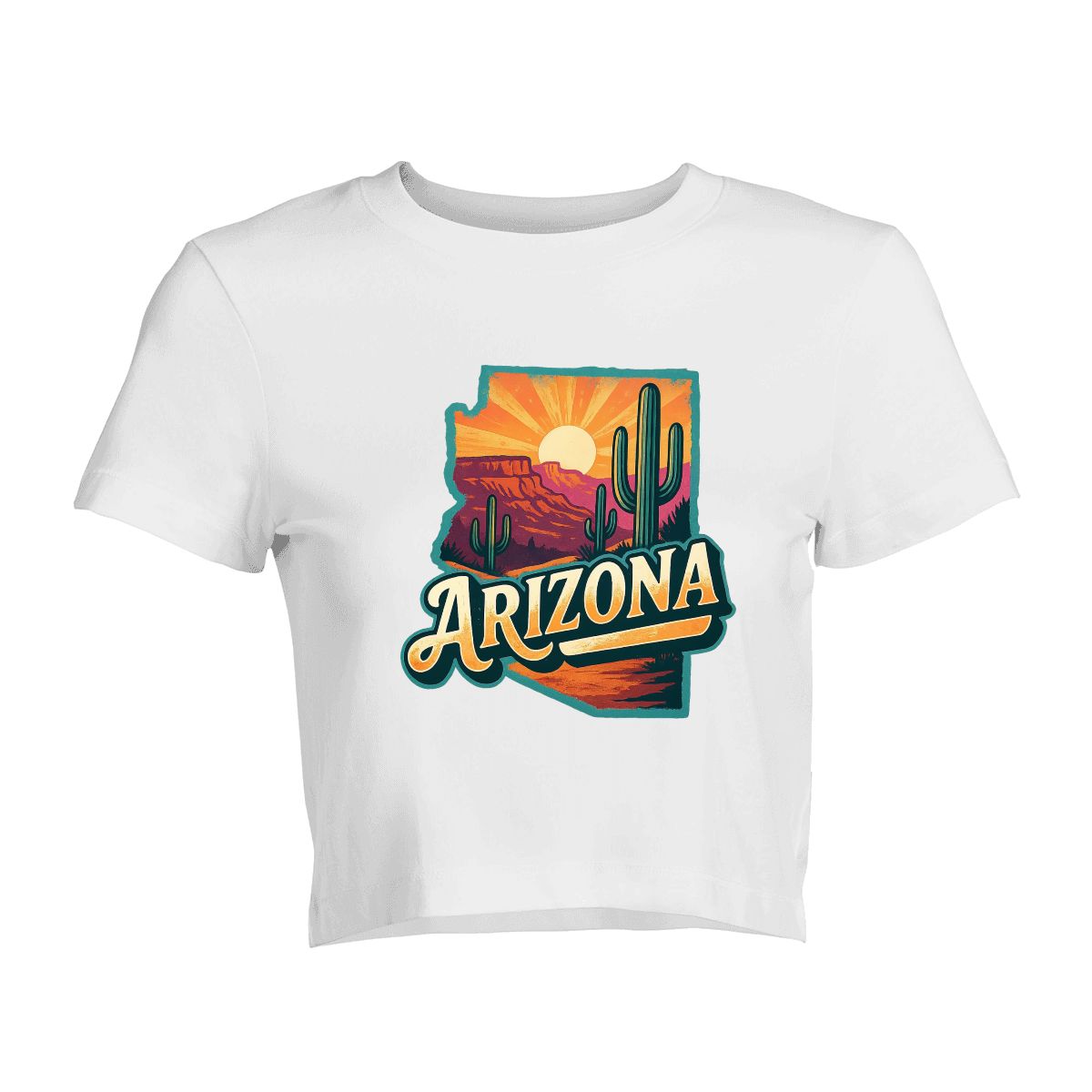 Short Sleeve  Arizona Crop Top for Women (Made in USA)