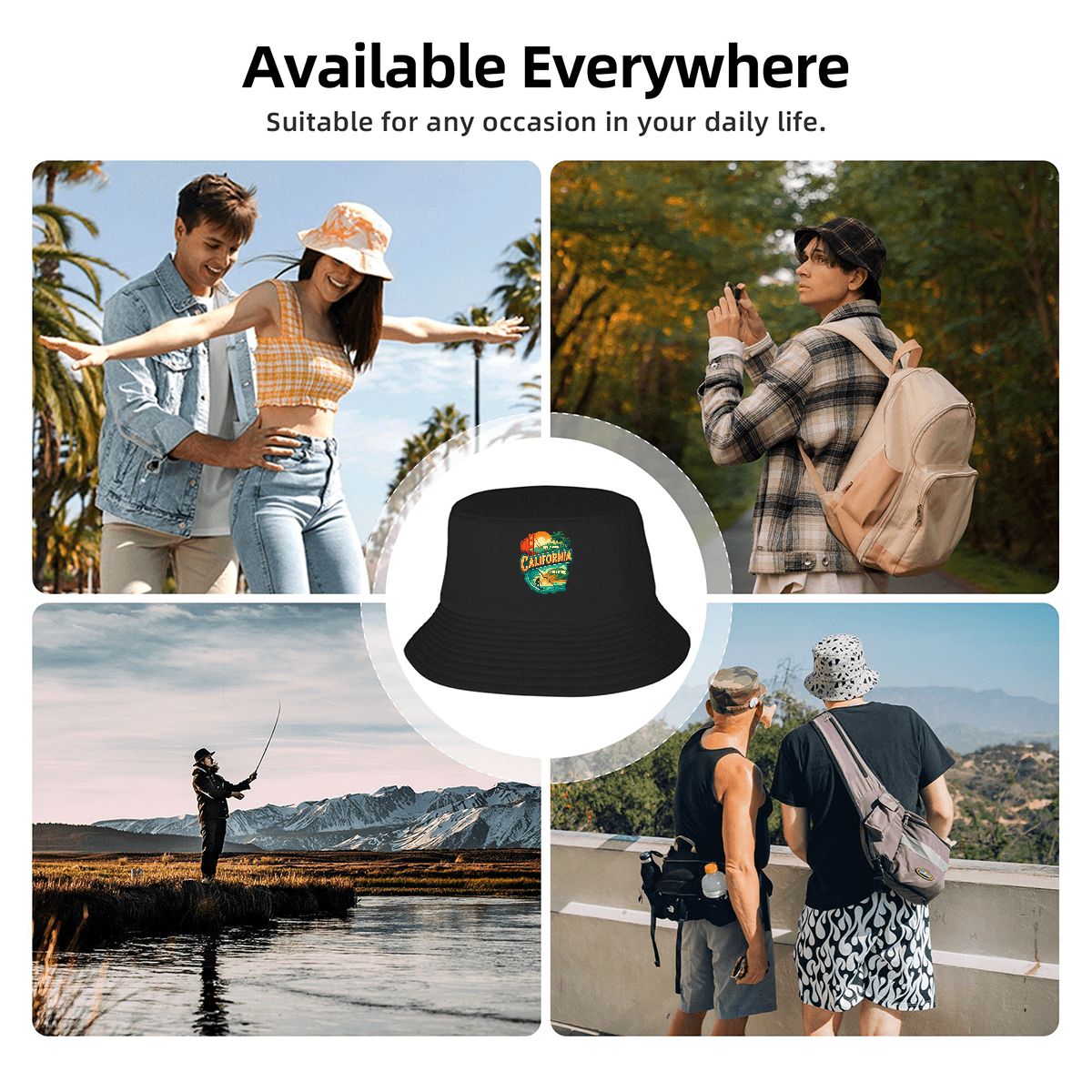 Double Layer California Bucket Hat (Made in USA)