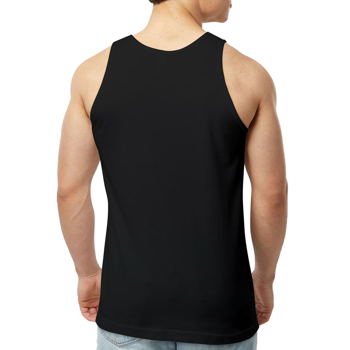 Black Retro New Jersey Tank Top - Made in USA