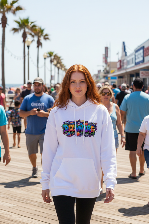 Delaware Hoodie Lifestyle — Female Headless
