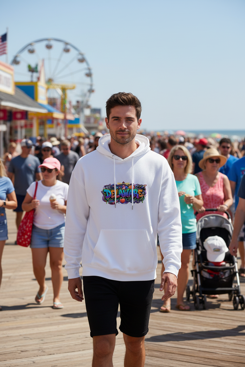 Delaware Hoodie Lifestyle — Male Headless