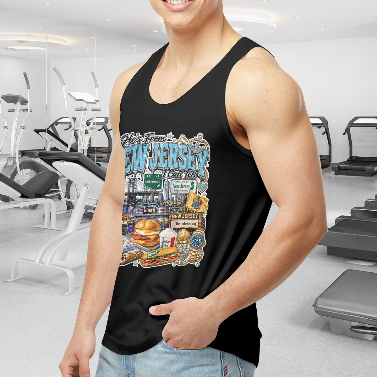 Men's Black Tank Top - Made in USA