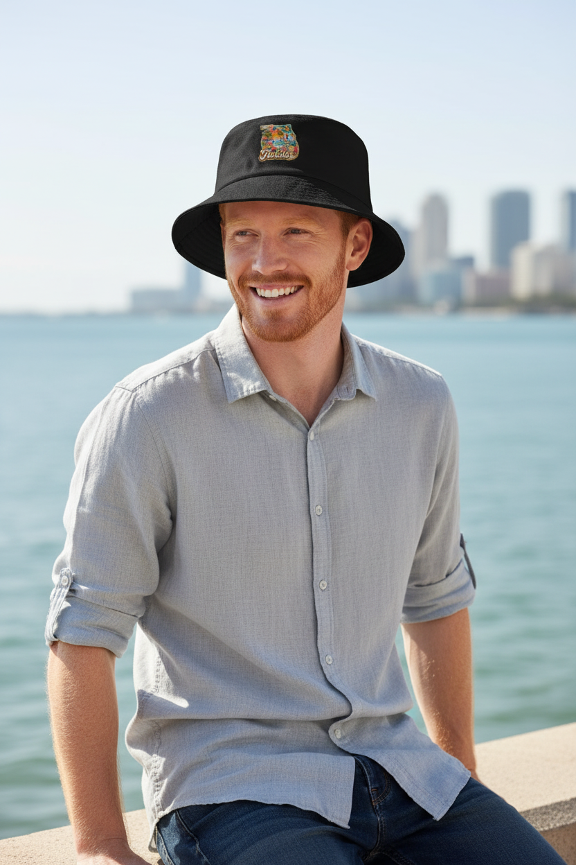 Florida Bucket Hat Male Lifestyle