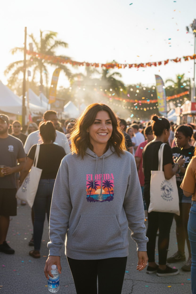Florida Hoodie Lifestyle — Female Crowd