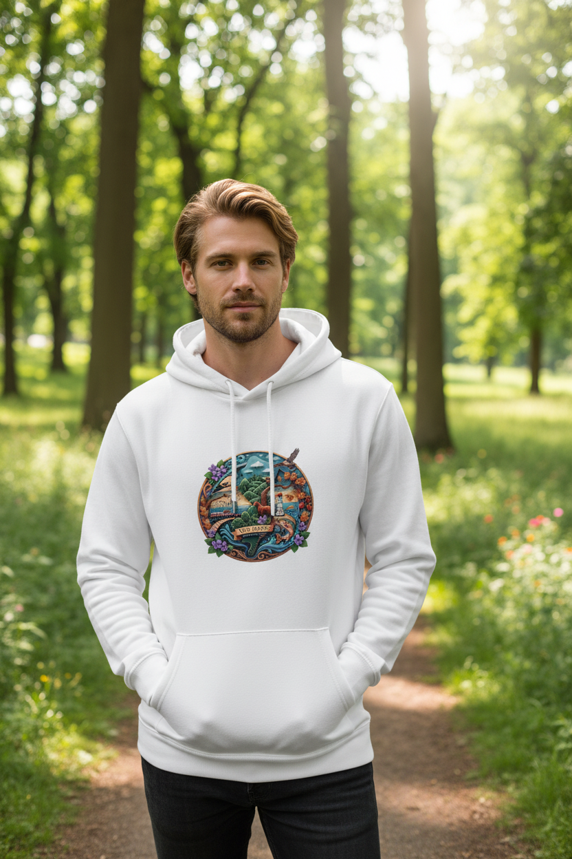 NJ Figurine Hoodie - Blonde Male State Park Waist Up