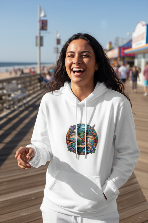 NJ Figurine Hoodie - Latina Female Shore Waist Up