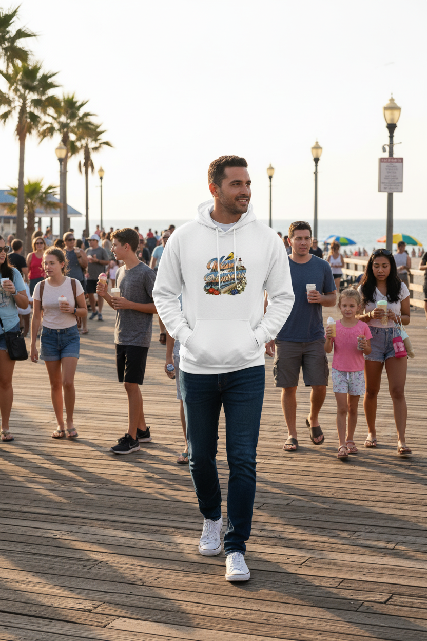 NJ Hoodie - Male Crowd Context Boardwalk