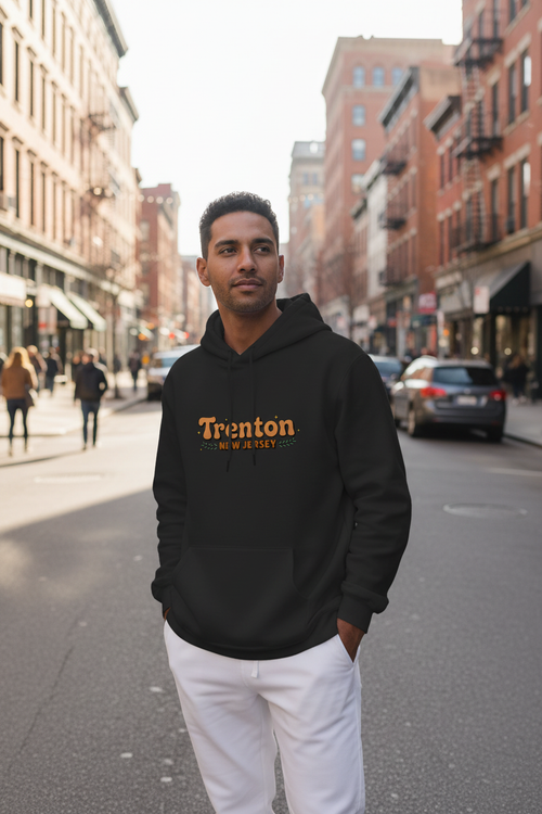 Trenton NJ Hoodie - Latino Male Main Street